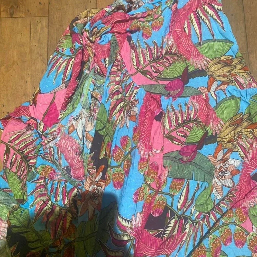 Rachel Roy multicoloured wrap around‎ maxi skirt with adjustable straps size M
